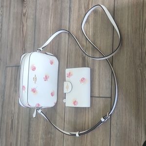 Coach Camera Bag Crossbody Floral